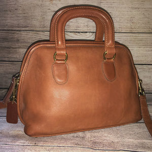COACH Vintage British Tan Leather BAXTER Satchel